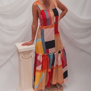 Vintage 70s inspired maxi dress